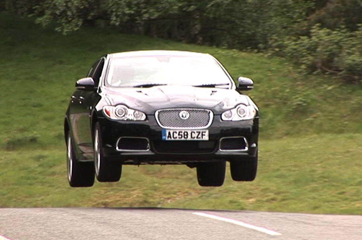 Jaguar XFR jump