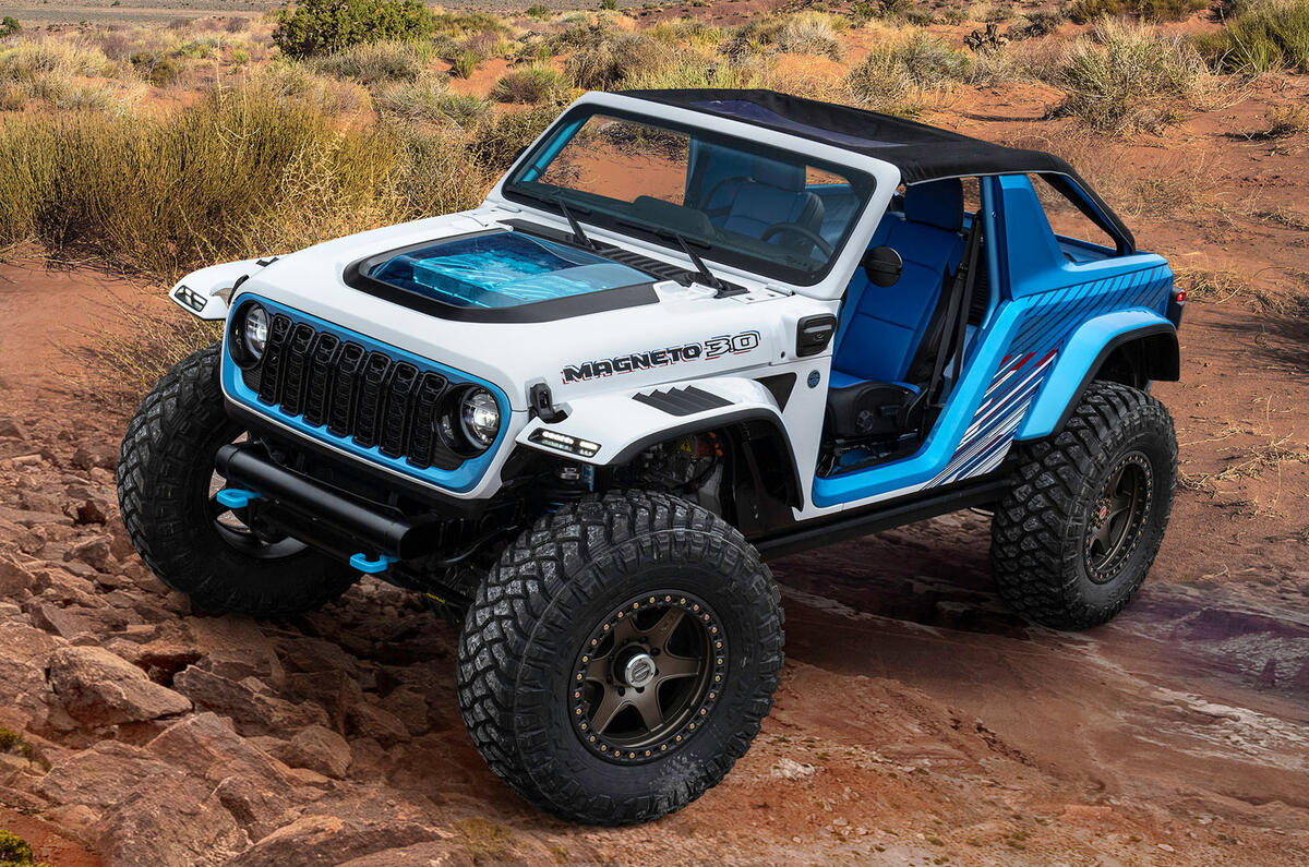 Electric 4x4 with 641bhp, 900lb ft one of seven new Jeep concepts | Autocar Electric 4x4 with 641bhp, 900lb ft one of seven new Jeep concepts | Autocar
