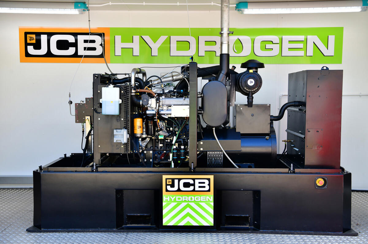 JCB unveils hydrogenfuelled combustion engine technology Autocar