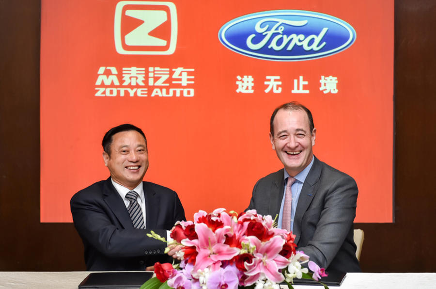 Ford teams up with Zotye for China-only EV brand