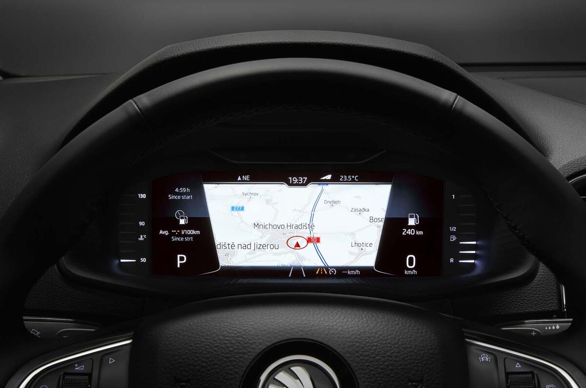 Skoda Adds Virtual Cockpit Option To Its Larger Models Autocar