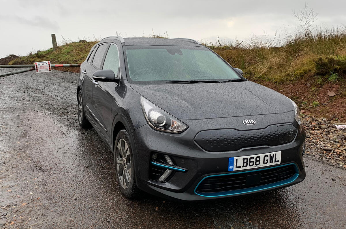 Kia e-Niro to Edinburgh - nose