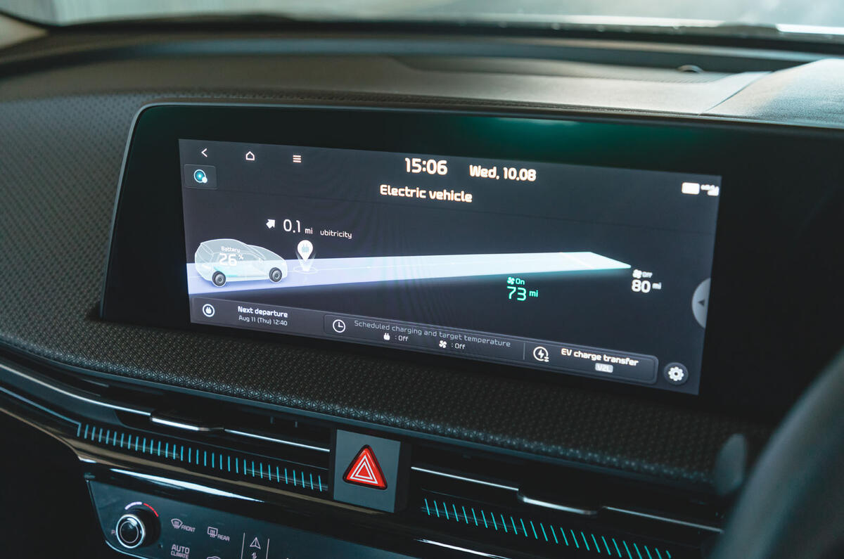 کیا EV6 Air 2022 اطلاعات سرگرمی