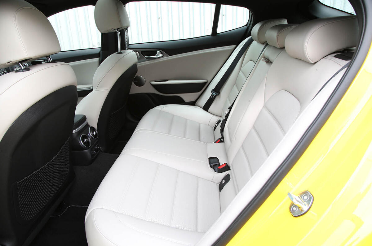 Kia Stinger GT S long-term review rear seats