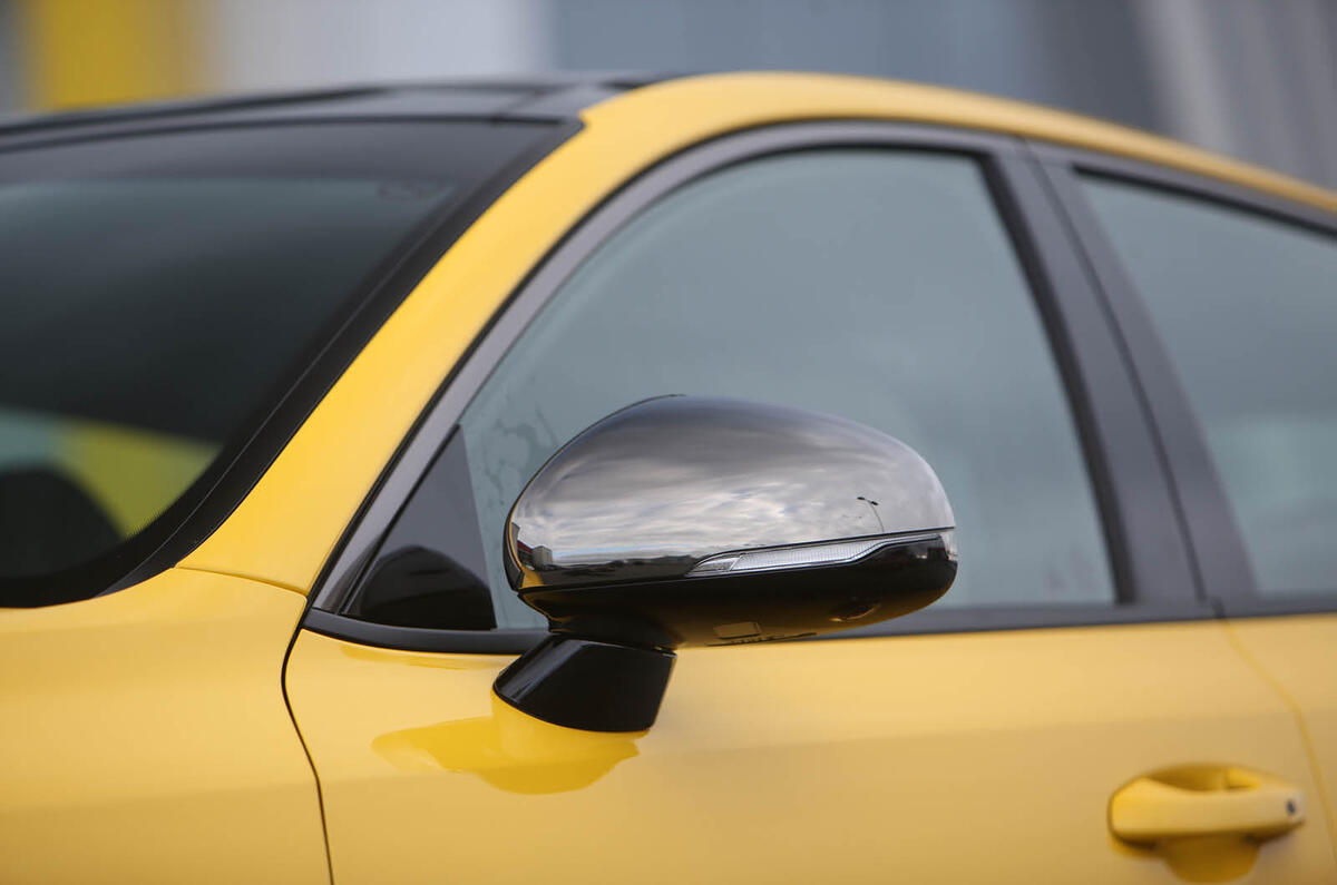 Kia Stinger GT S long-term review wing mirrors