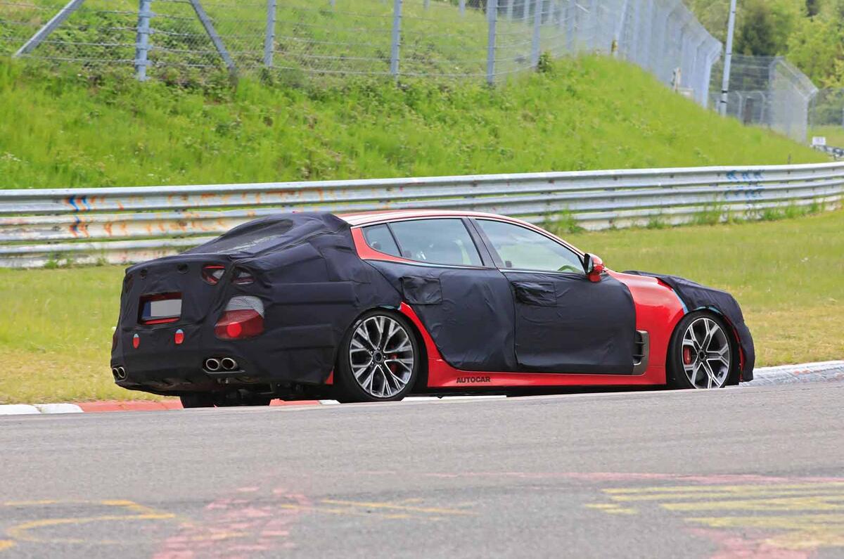 New 2021 Kia Stinger Facelift Starts Testing At The Nurburgring
