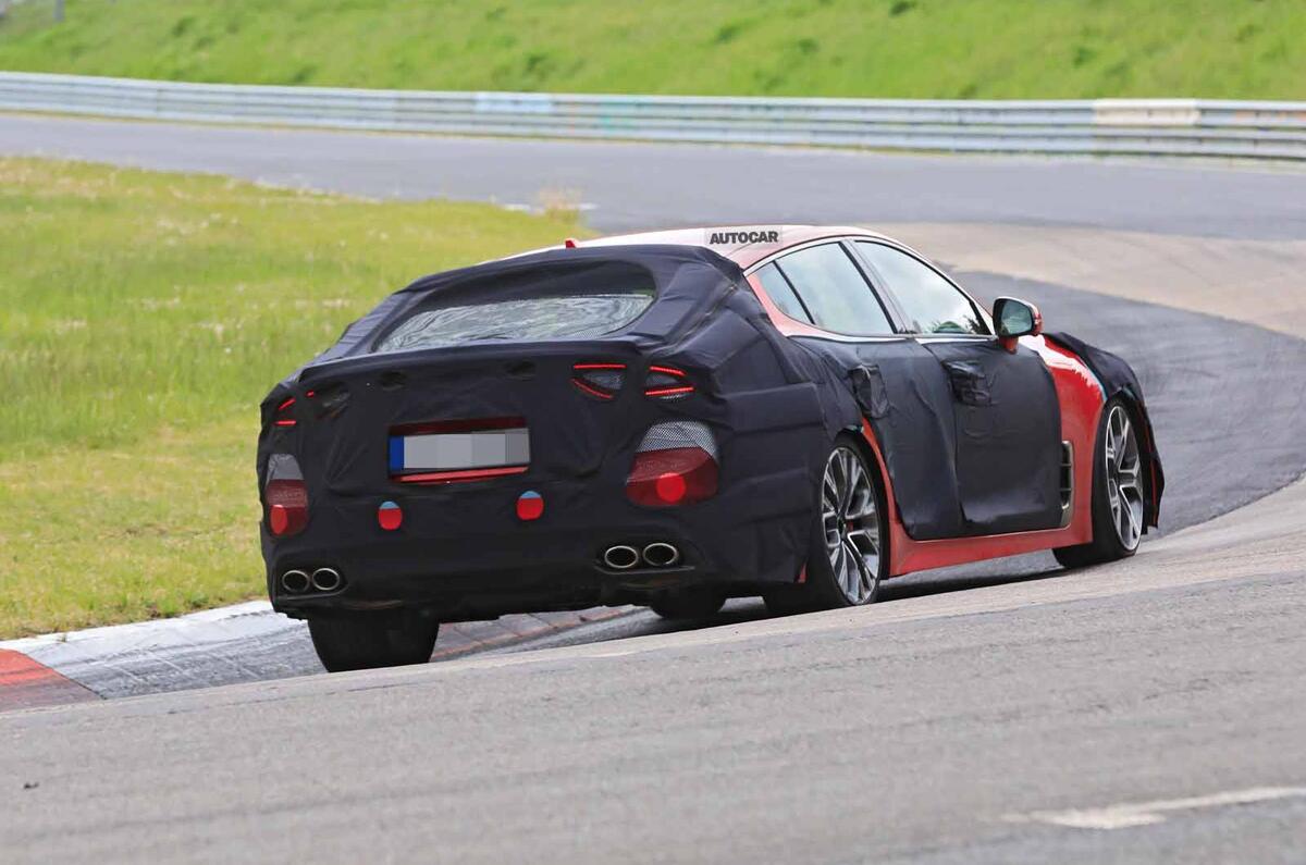 New 2021 Kia Stinger Facelift Starts Testing At The Nurburgring