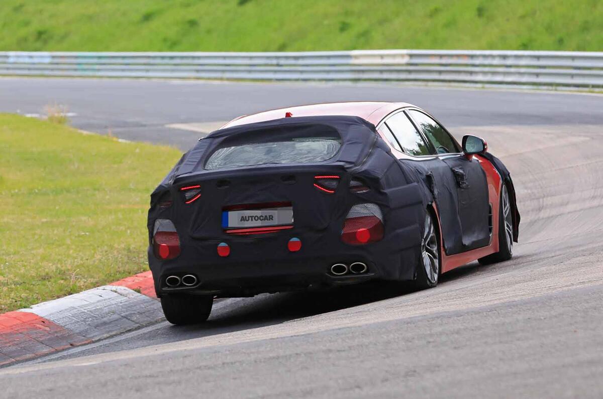 New 2021 Kia Stinger Facelift Starts Testing At The Nurburgring