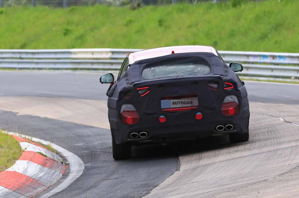 2021 Kia Stinger spyshot rear