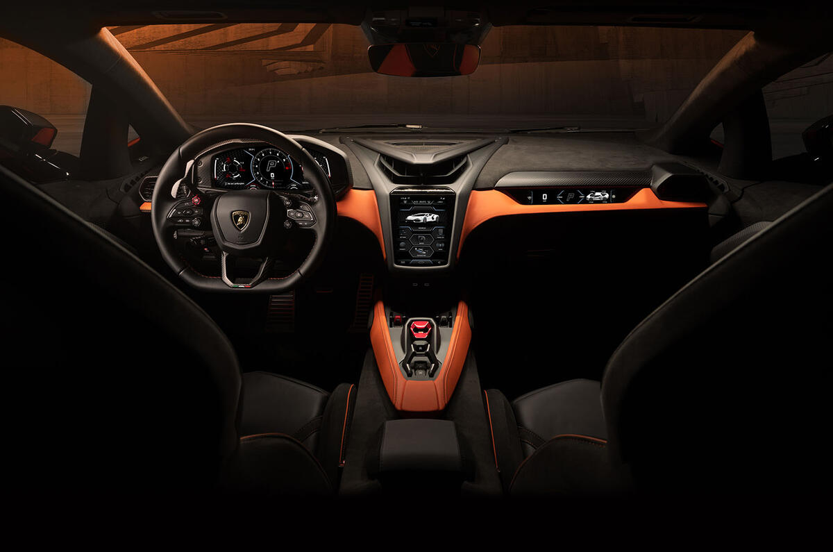 Lamborghini Revuelto dashboard interior