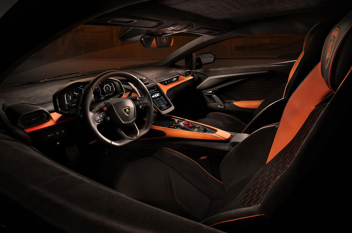 Lamborghini Revuelto interior driver