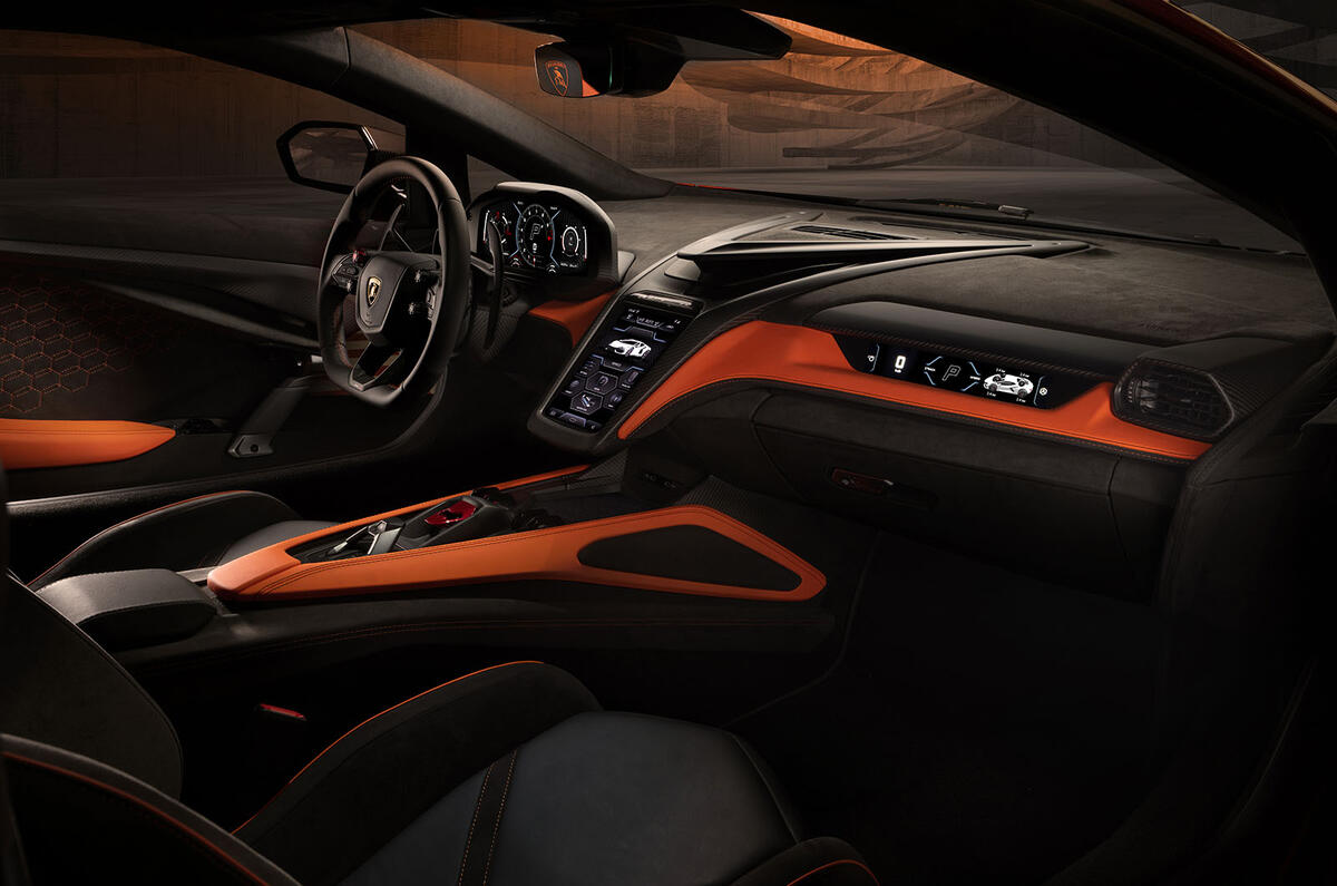 Lamborghini Revuelto interior passenger
