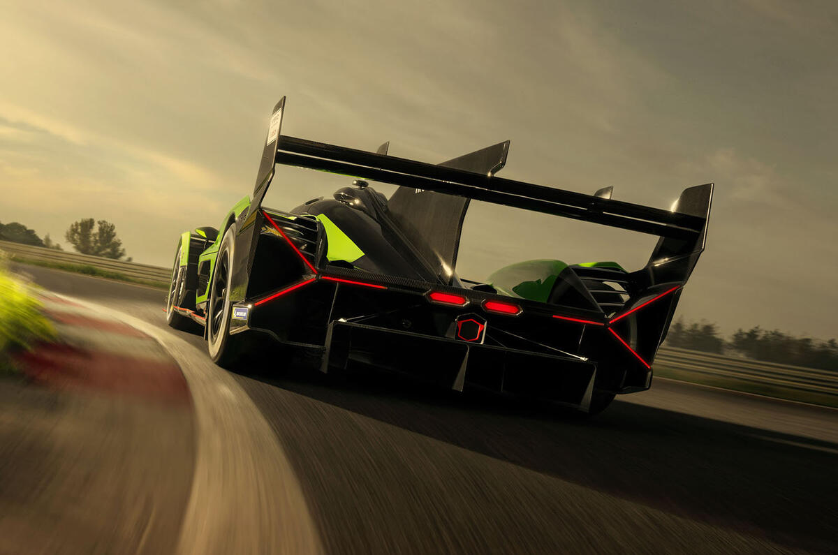 Lamborghini SC63 LMDh rear tracking