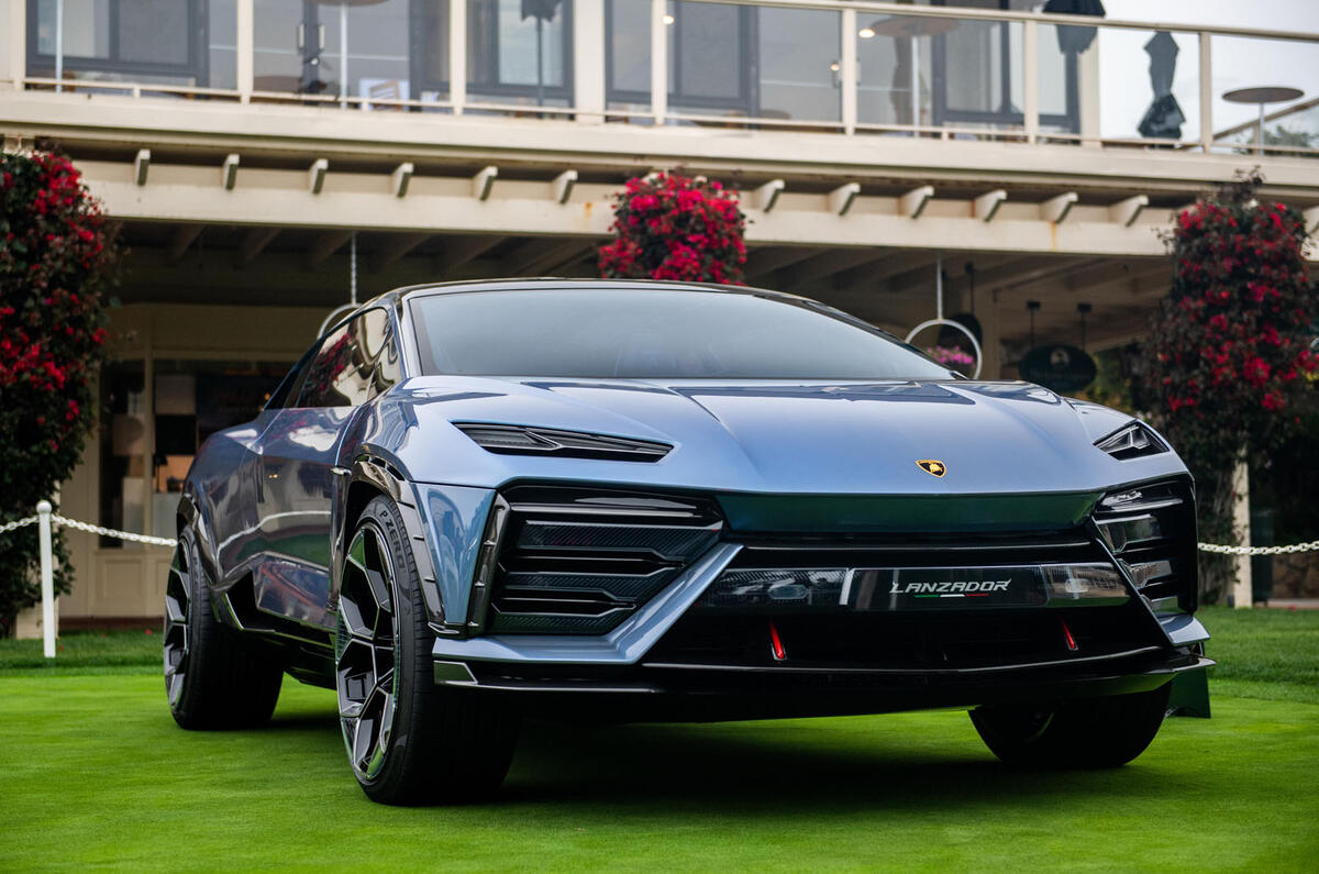 Lamborghini Lanzadaor concept on display at Pebble Beach