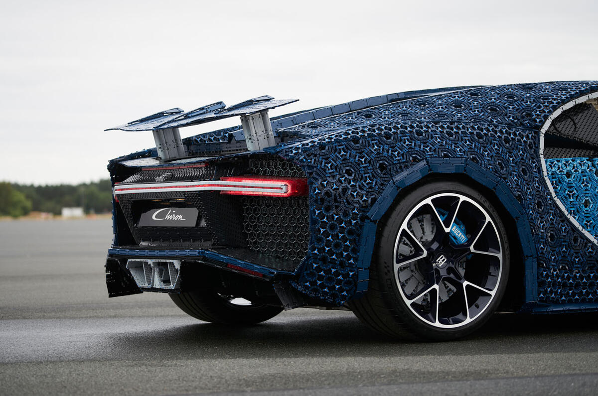 full size lego bugatti
