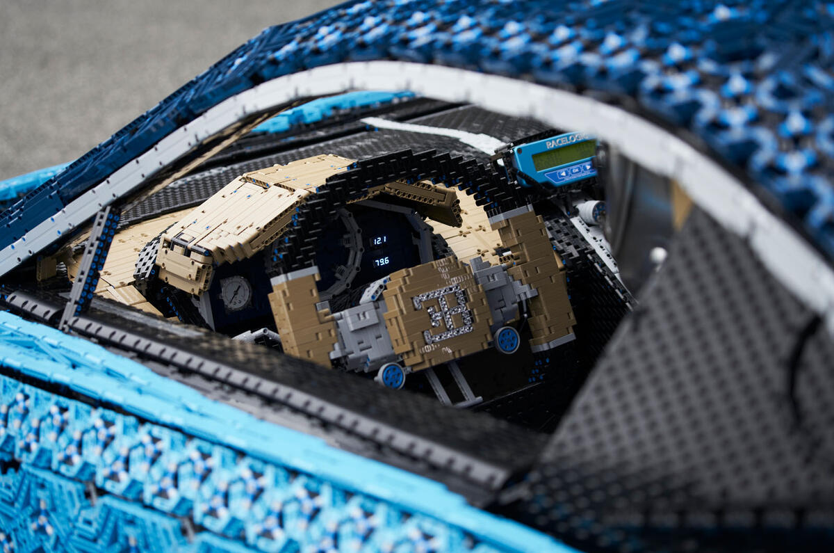 bugatti chiron made out of legos