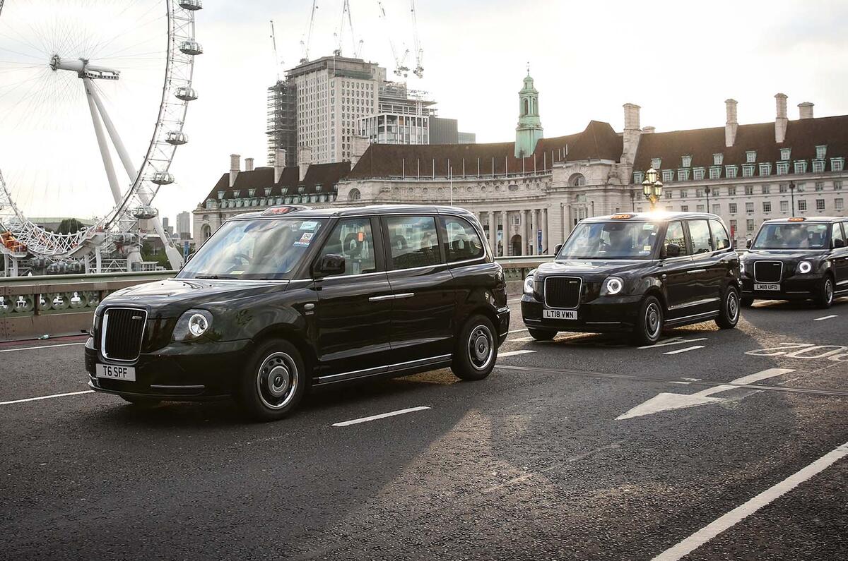 London shop taxi ev