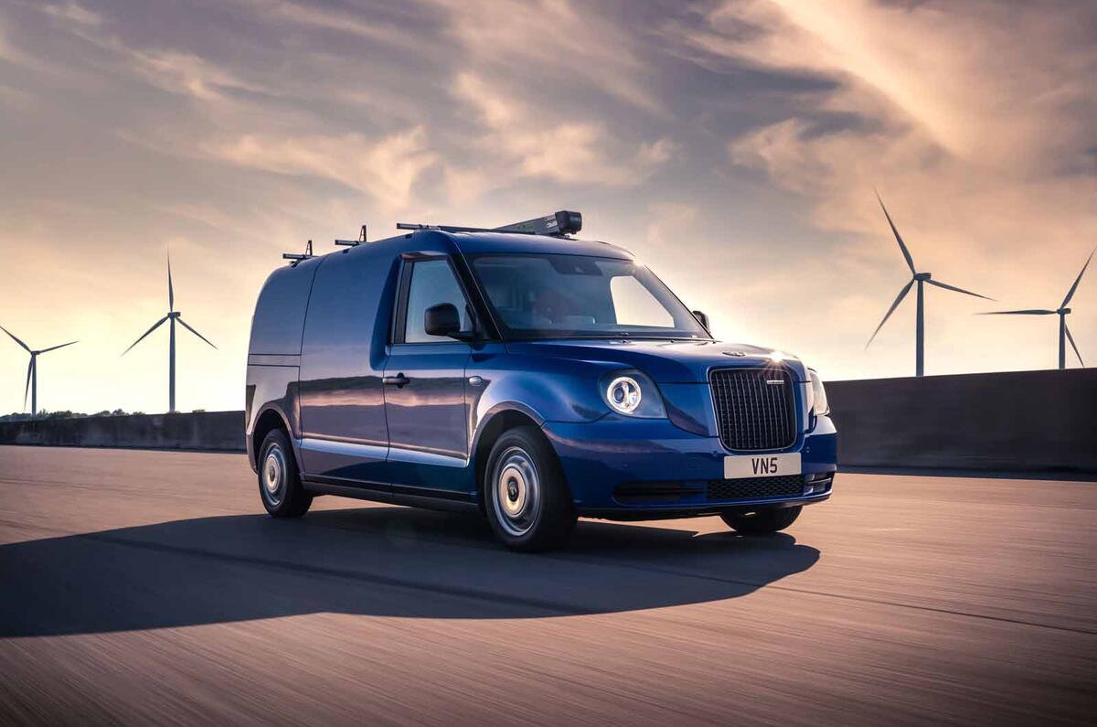 LEVC VN5 production version of taxi based electric van revealed