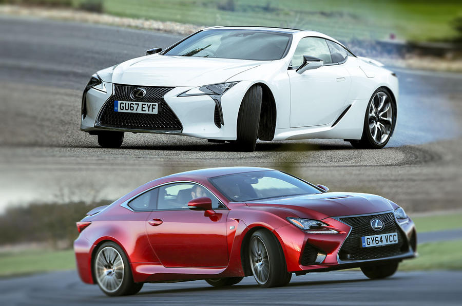 lexus lc and rc drifting