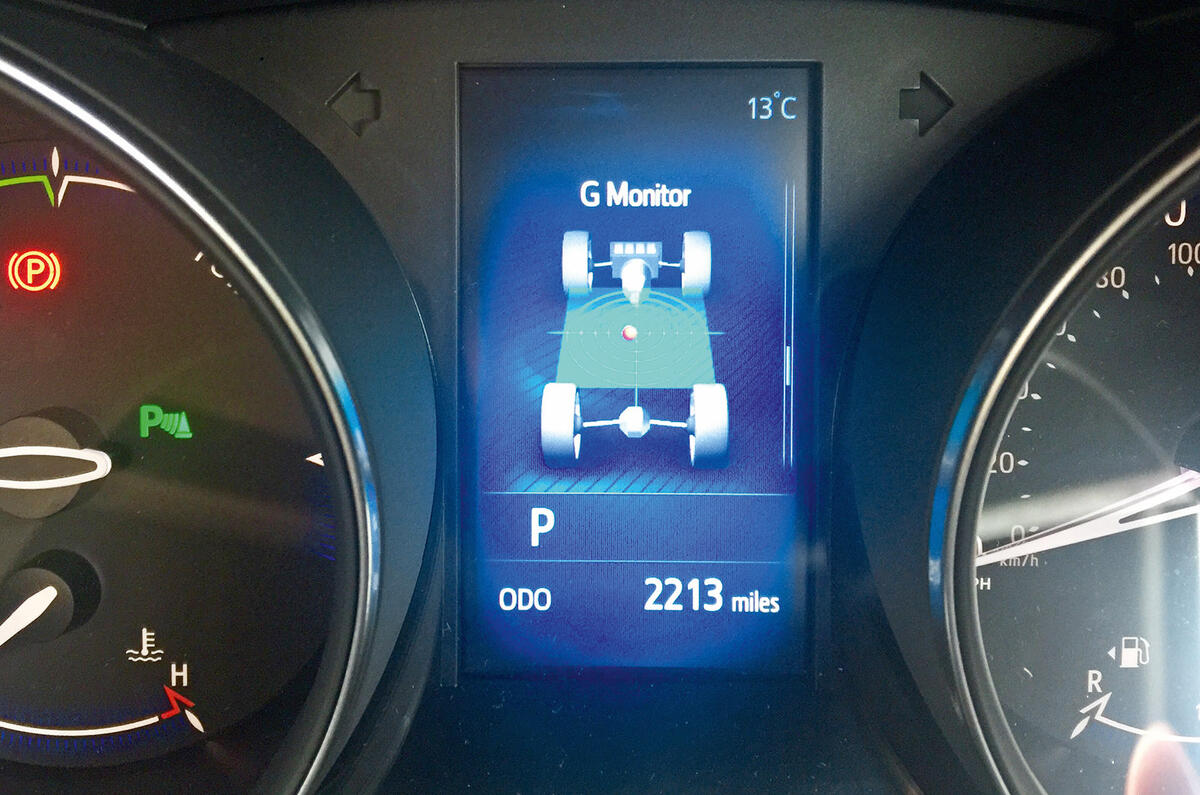 Toyota C-HR 2018 long-term review digital instrument cluster