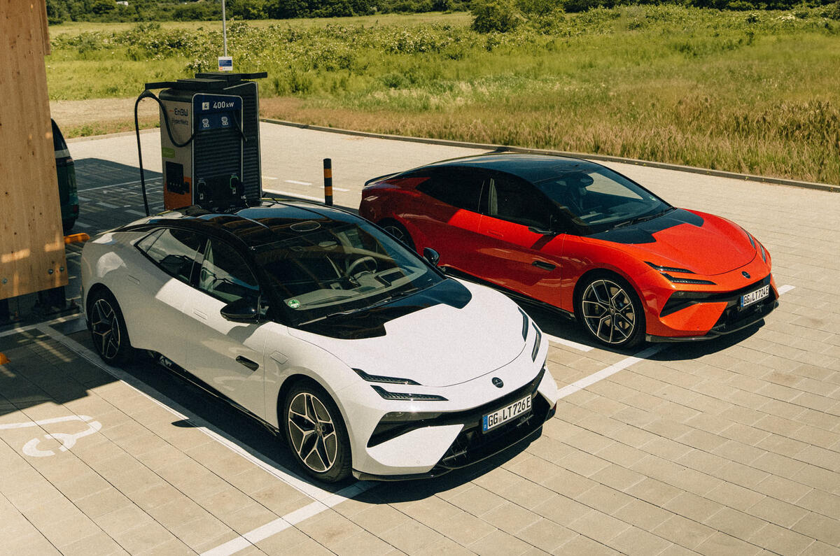 Lotus Emeya front charging