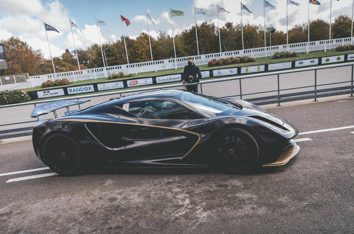 2020 Lotus Evija prototype at Goodwood Speedweek