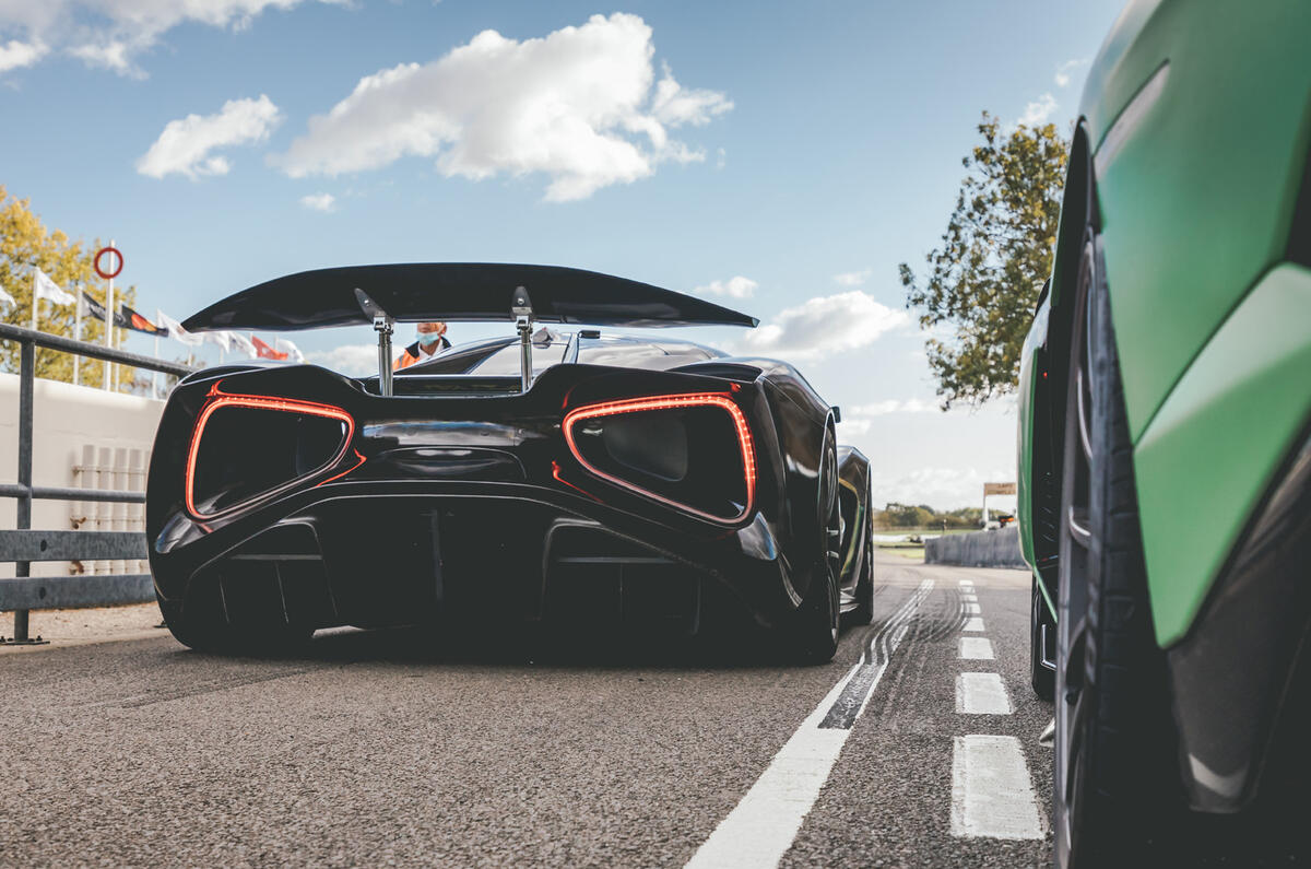 2020 Lotus Evija prototype at Goodwood Speedweek