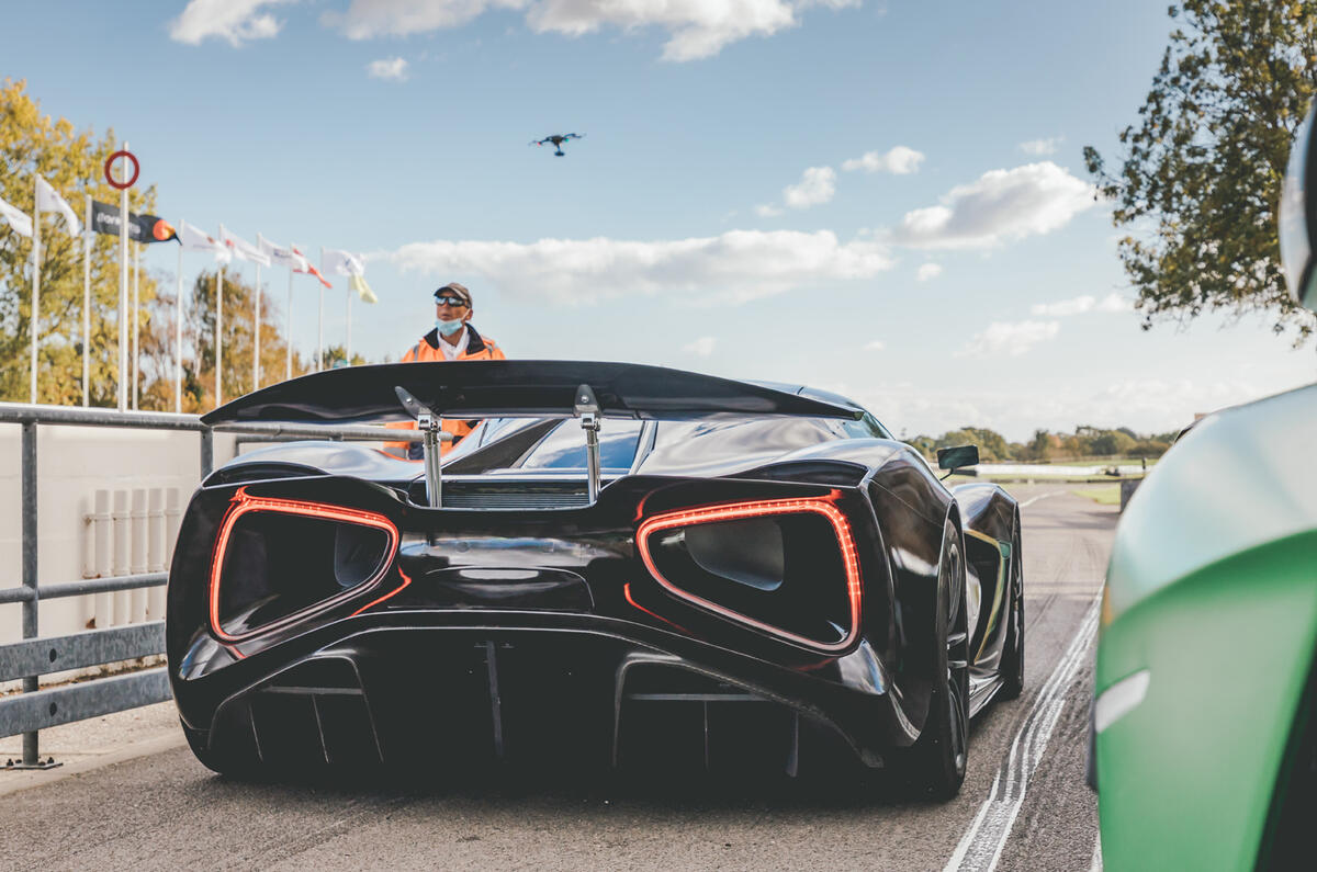 2020 Lotus Evija prototype at Goodwood Speedweek