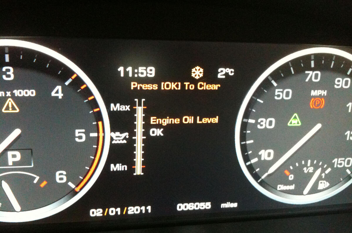 Dials and warning lights