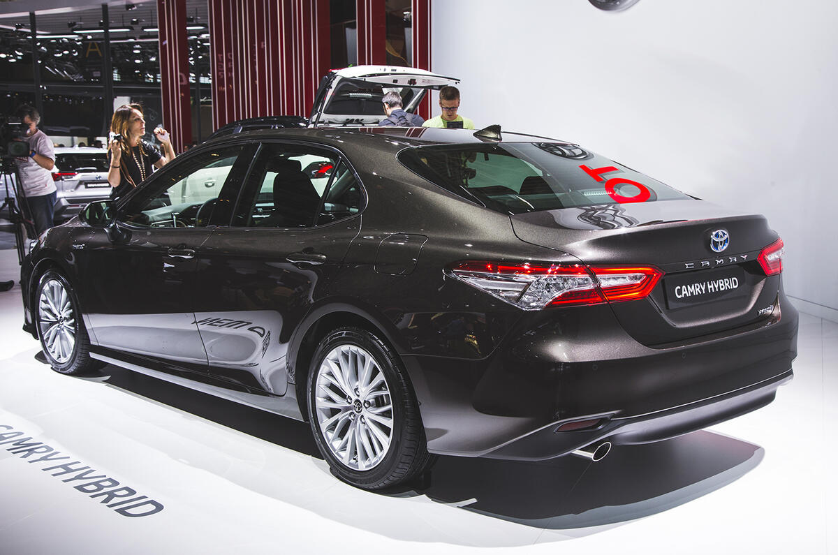 Toyota Camry shown in Paris ahead of return to Europe