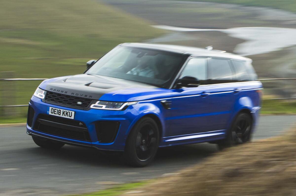 Hot SUV twin test Porsche Cayenne Turbo vs Range Rover Sport SVR Autocar