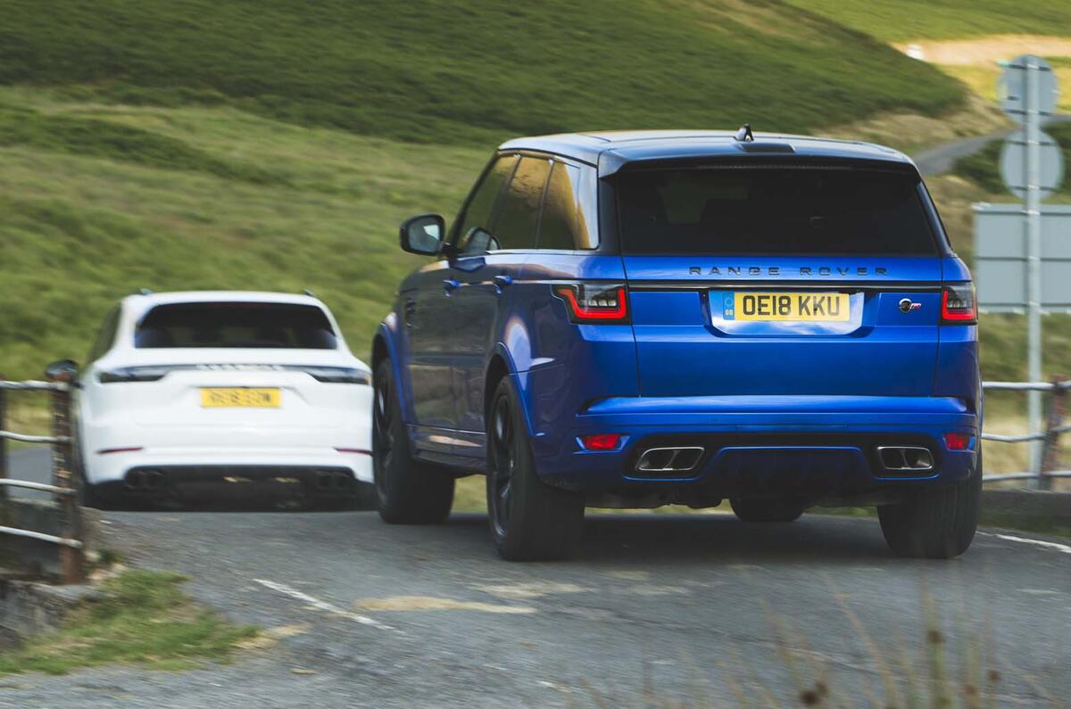 Hot Suv Twin Test Porsche Cayenne Turbo Vs Range Rover