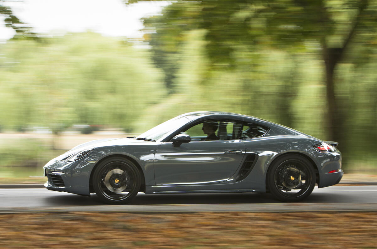 Porsche 718 Cayman side profile