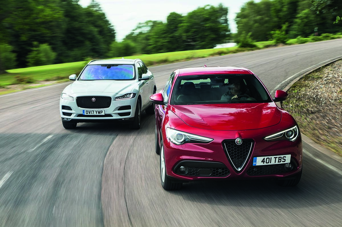 Jaguar F Pace Vs Alfa Romeo Stelvio Sports Suv Twin Test