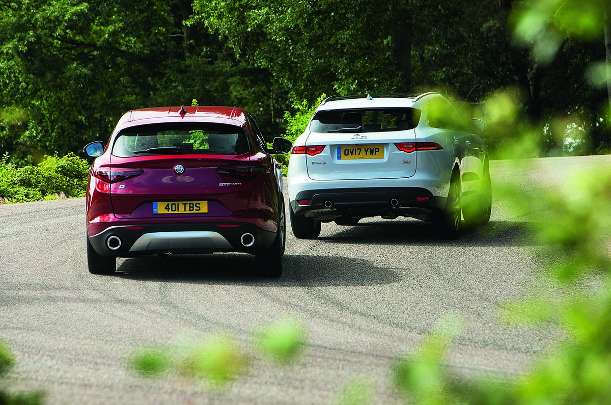 Jaguar F Pace Vs Alfa Romeo Stelvio Sports Suv Twin Test Autocar