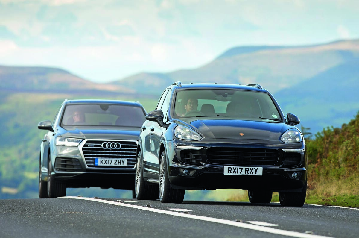 Range Rover Velar vs Porsche Cayenne vs Audi Q7 luxury SUV megatest