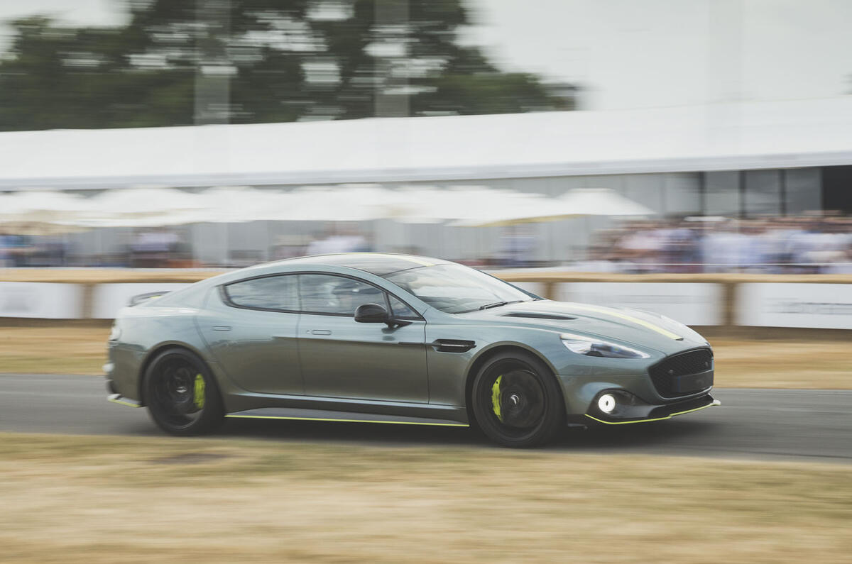 Hardcore Aston Martin Rapide Amr Climbs Goodwood Hill With 595bhp