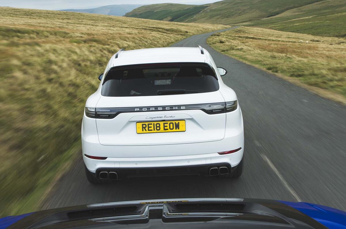 Hot SUV twin test Porsche Cayenne Turbo vs Range Rover Sport SVR Autocar