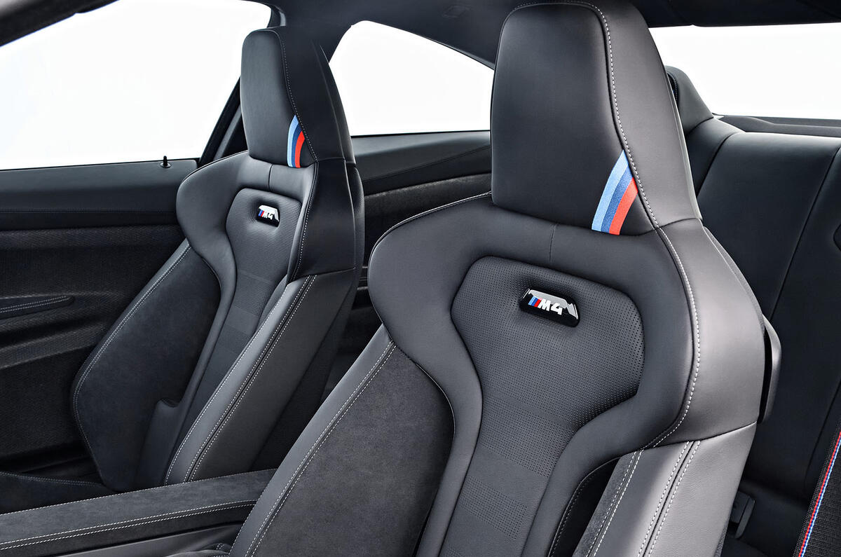 BMW M4 CS sports seats