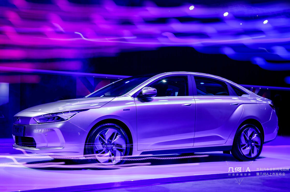 Geely Launches Ev Brand Geometry With Tesla Model 3 Rival Autocar