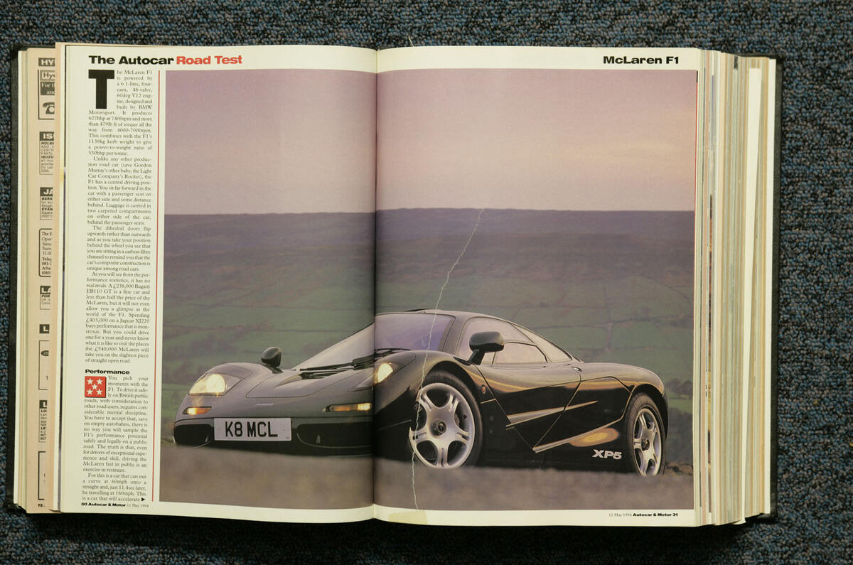 Autocar S Exclusive Mclaren F1 Road Test 25 Years On Autocar