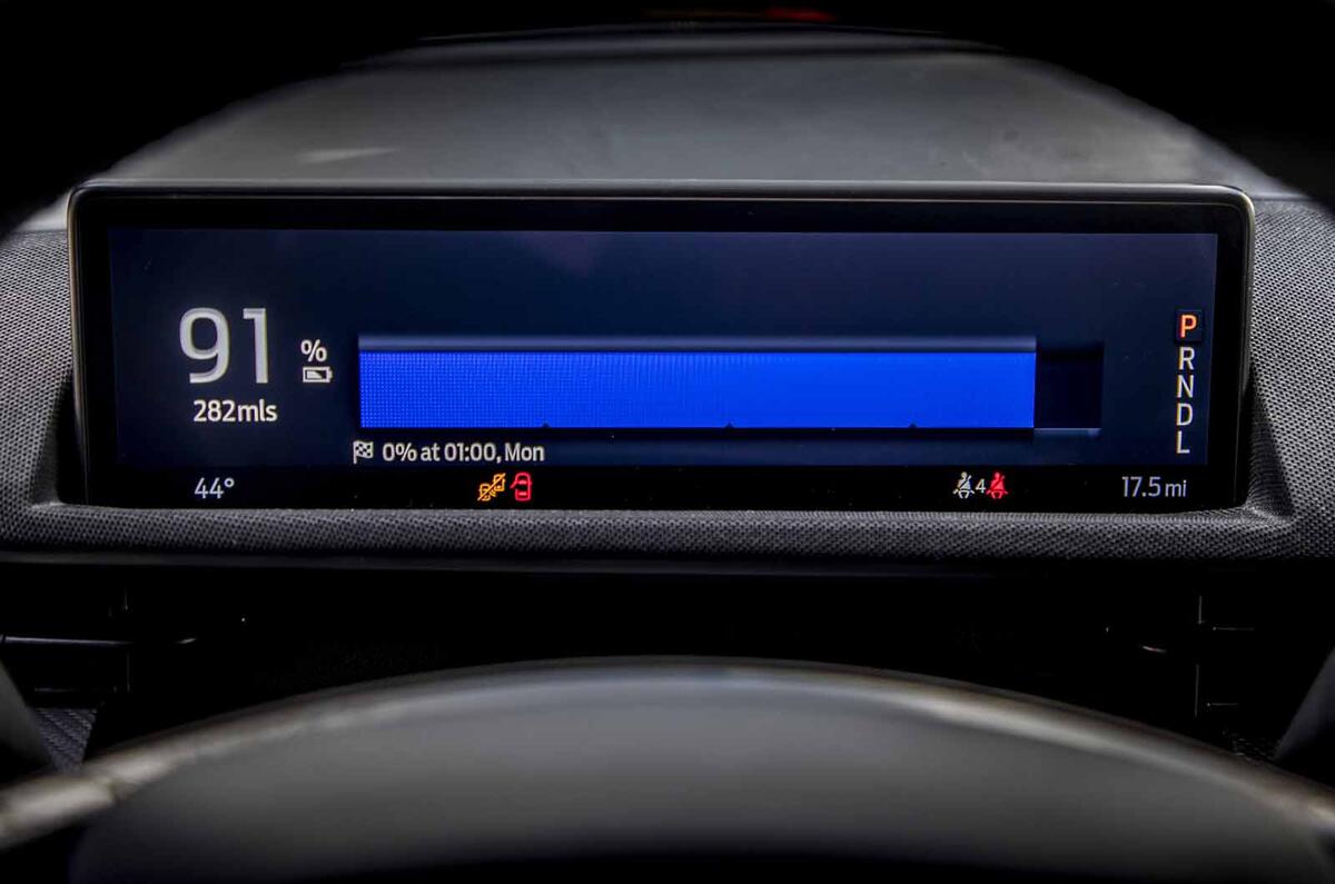 Ford Mustang Mach E instruments