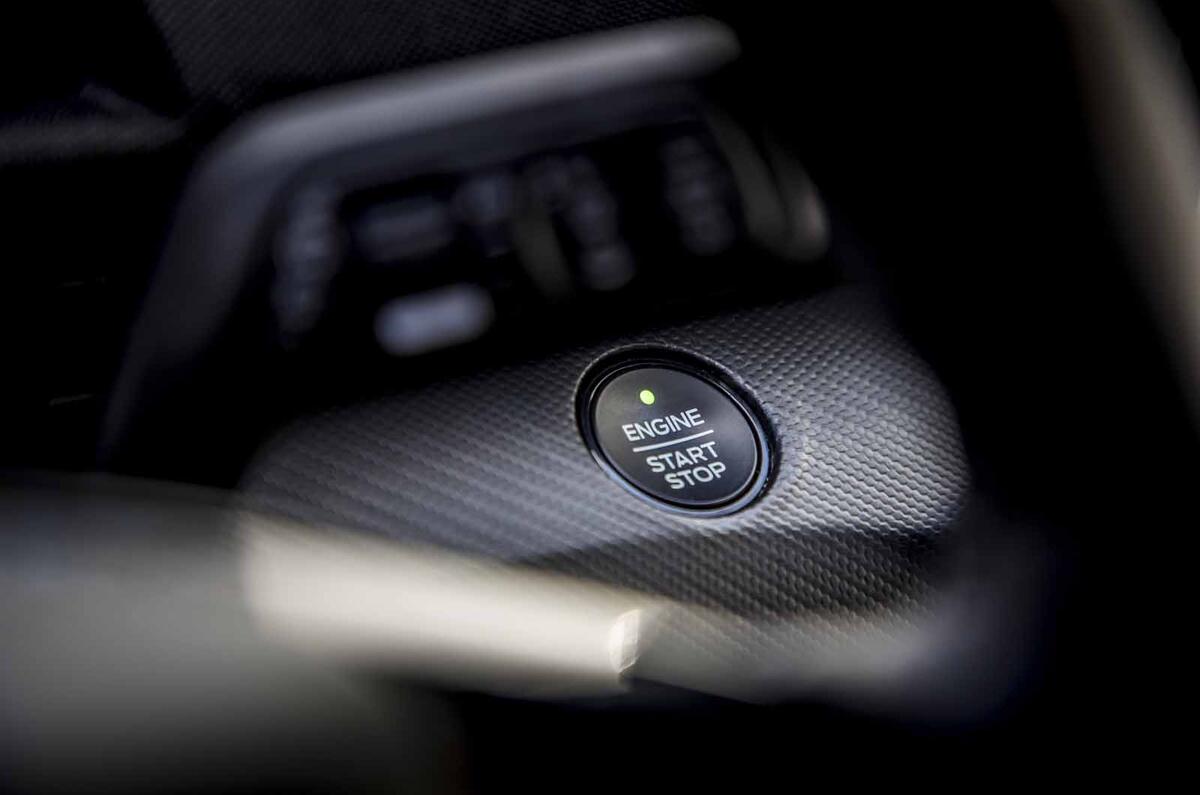 Ford Mustang Mach E start button