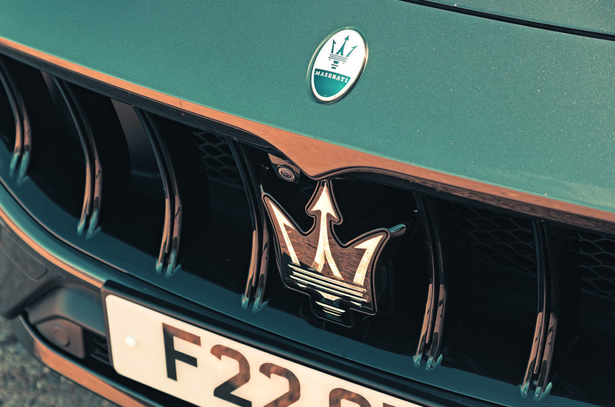 Maserati Grecale front badge