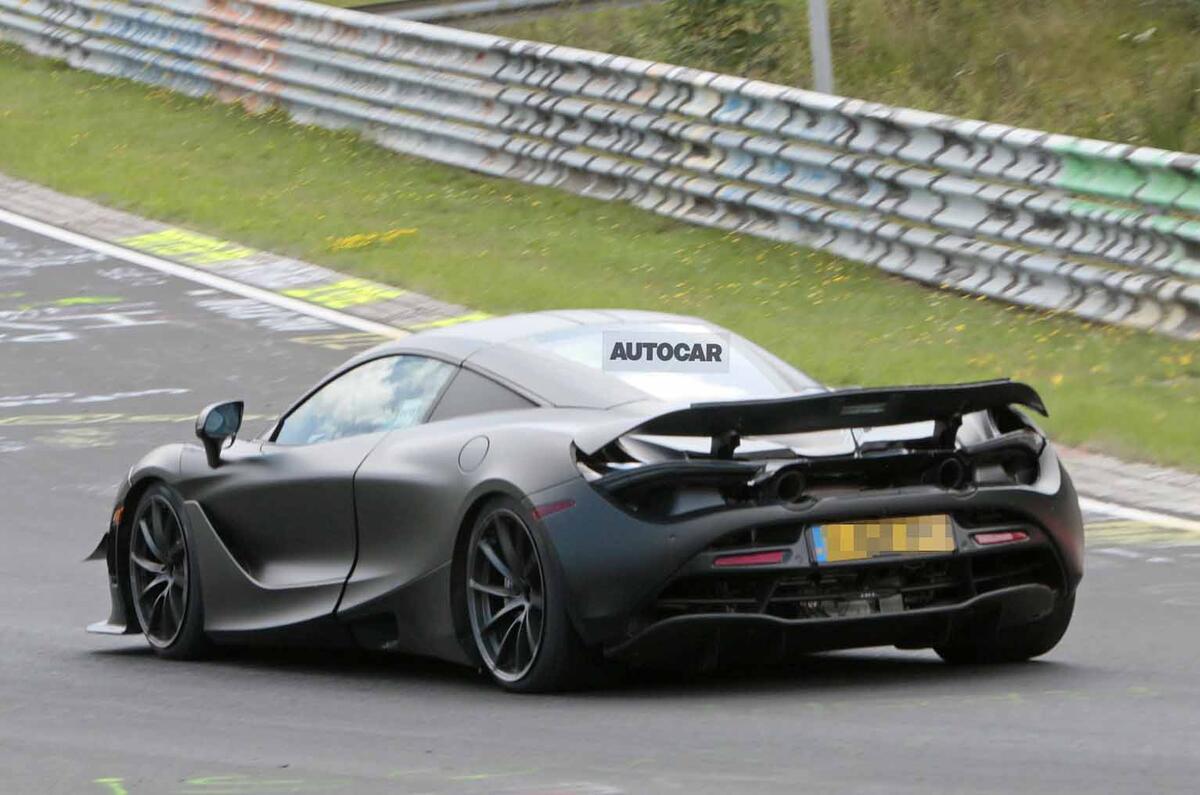 Likely McLaren 750LT prototype tests at Nurburgring | Autocar