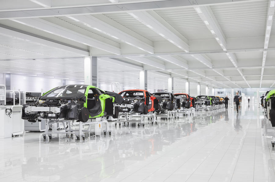 McLaren production centre - 600LT production line
