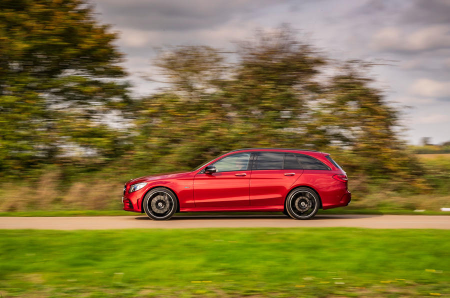 Mercedes-C300e 2020 first drive review - hero side