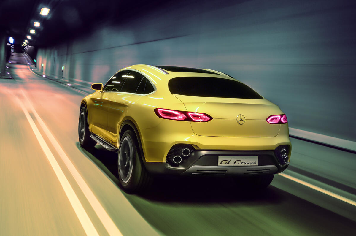 2016 Mercedes Benz Glc Coupé Teaser Image Released Autocar