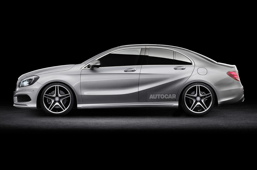Mercedes-Benz A-Class saloon as imagined by Autocar