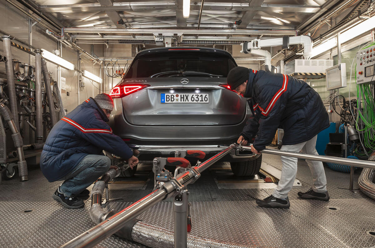 Mercedes-Benz GLC emissions testing